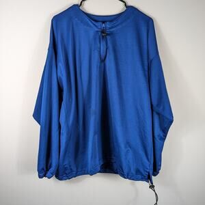 Vintage Easton Blue Quarter Zip Pullover Jacket Mens M Made Taiwan Baseball